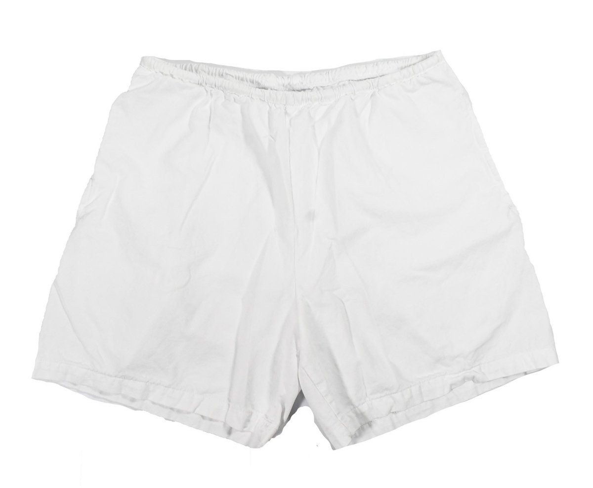 画像1: 【SALE】Los Angeles Apparel Light Weight Micro Canvas Shorts White ロサンゼルス アパレル (1)