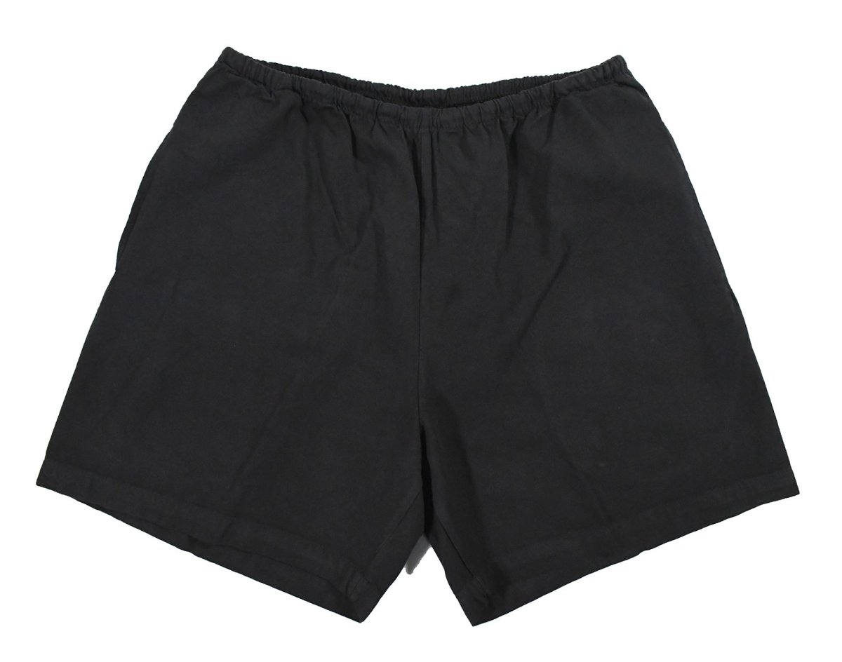 画像1: 【SALE】Los Angeles Apparel Light Weight Micro Canvas Shorts Black ロサンゼルス アパレル (1)