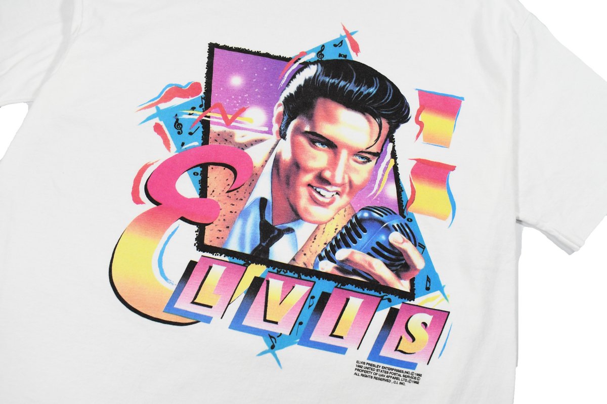 画像2: Used Musician Print Tee "Elvis Presley" made in USA (2)