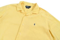 画像2: Used Polo Ralph Lauren S/S Open Collar Linen Shirt "Curham" (2)