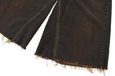 画像3: Deadstock Levi's 567 Customized Denim Jorts Reactive Dye Brown リーバイス (3)