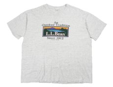 画像1: Used L.L.Bean Print Tee Ash made in USA (1)
