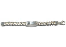 画像1: Vintage Silver ID Bracelet #007 (1)