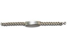 画像1: Vintage Silver ID Bracelet #005 (1)