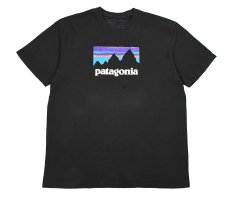 画像1: Used patagonia Print Tee Black (1)