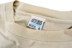 画像4: Used L.L.Bean L/S Print Tee Khaki made in USA (4)