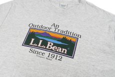 画像2: Used L.L.Bean Print Tee Ash made in USA (2)