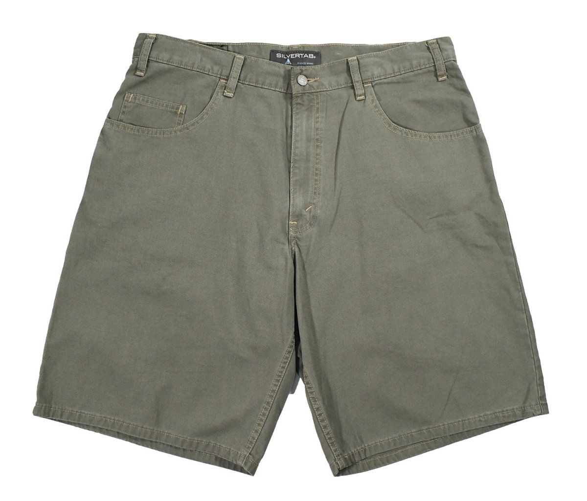 画像1: Deadstock Levi's Silver Tab Shorts Olive リーバイス (1)