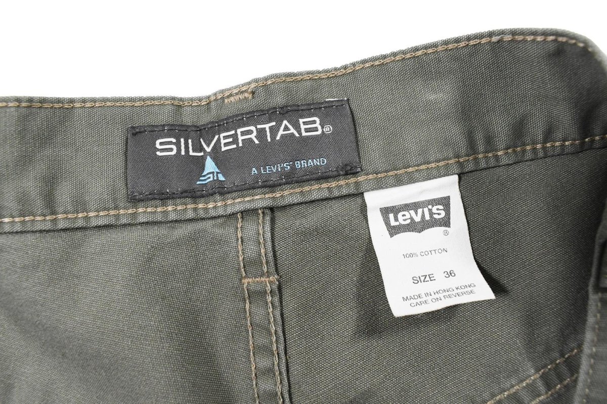 画像4: Deadstock Levi's Silver Tab Shorts Olive リーバイス (4)