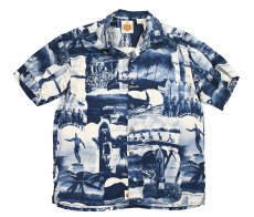 画像1: Deadstock Duke Kahanamoku S/S Rayon Aloha Shirt (1)