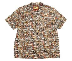 画像1: Used Cinch S/S Open Collar Cotton Shirt (1)