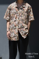 画像5: Used Cinch S/S Open Collar Cotton Shirt (5)