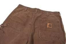 画像3: Used Carhartt Duck Work Shorts Chocolate カーハート (3)