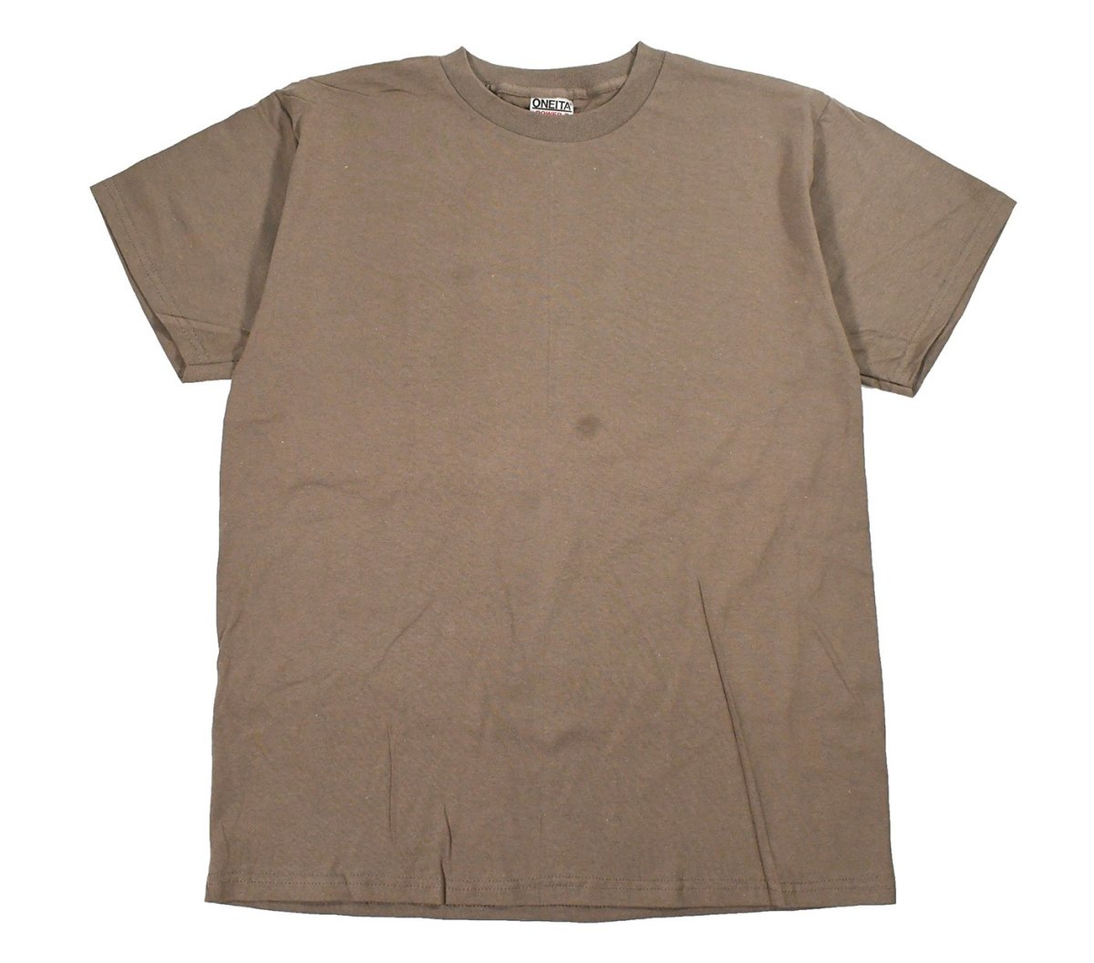 画像1: Deadstock Oneita Blank S/S Tee Brown made in USA (1)