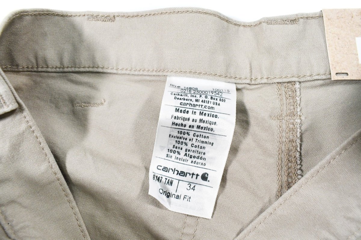 画像4: Carhartt Canvas Work Shorts Tan カーハート (4)