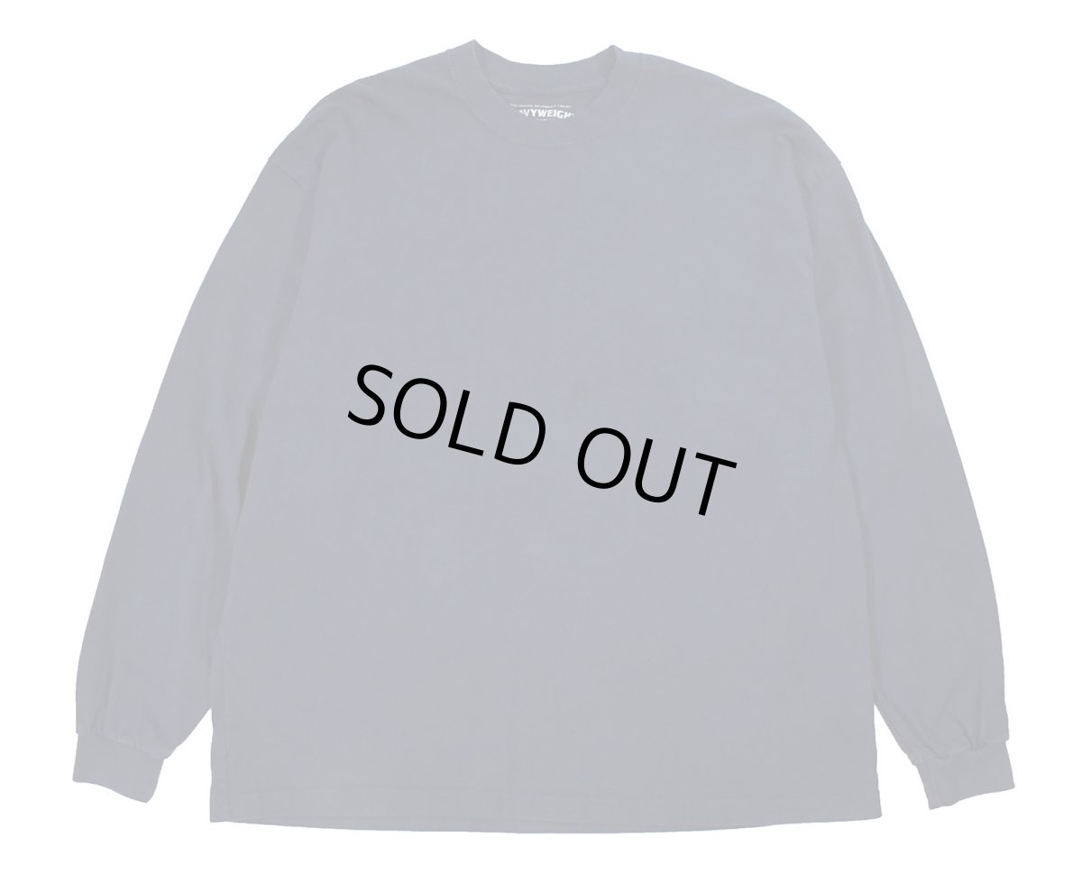 画像1: Used Heavyweight Collections L/S Blank Tee Navy made in USA (1)