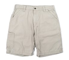 画像1: Used Carhartt Canvas Work Shorts Tan カーハート (1)