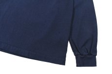 画像3: Used Heavyweight Collections L/S Blank Tee Navy made in USA (3)
