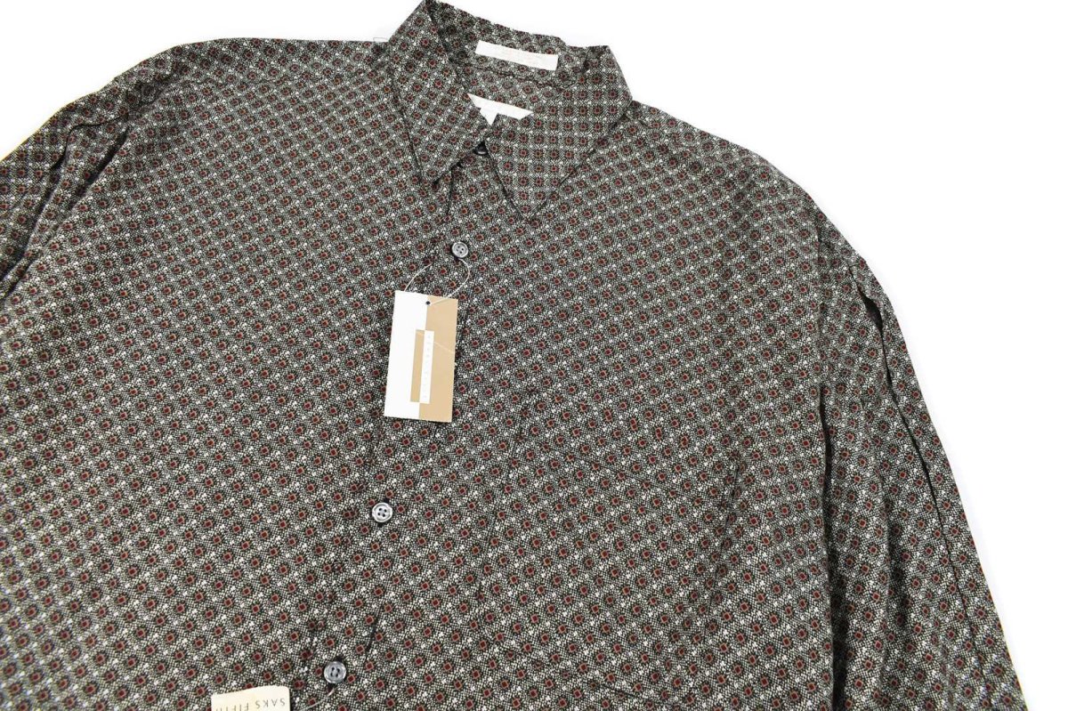 画像2: Used Perry Ellis Rayon Shirt (2)