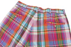 画像3: Used Polo Ralph Lauren Pleated Check Shorts made in USA ラルフローレン (3)