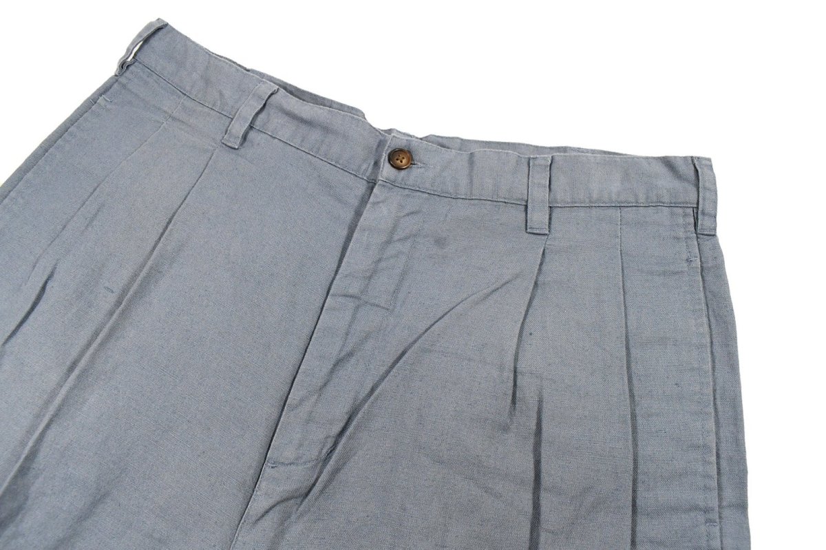 画像2: Used Chaps Ralph Lauren Pleated Linen Shorts ラルフローレン (2)