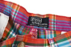 画像4: Used Polo Ralph Lauren Pleated Check Shorts made in USA ラルフローレン (4)
