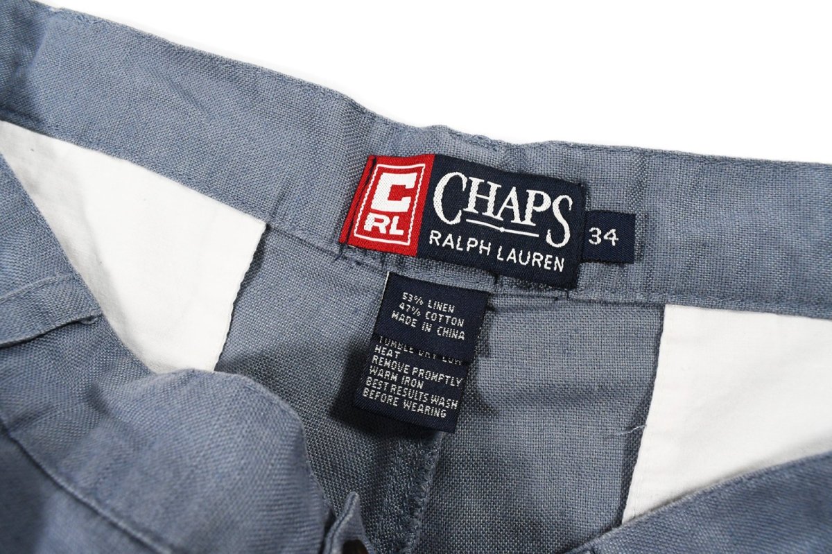 画像4: Used Chaps Ralph Lauren Pleated Linen Shorts ラルフローレン (4)