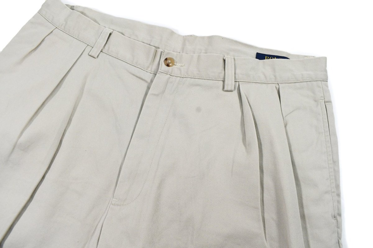 画像2: Used Polo Ralph Lauren Pleated Chino Shorts ラルフローレン (2)