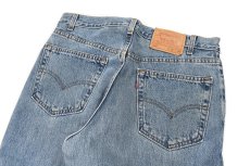 画像4: 01' Used Levi's 550 Cut Off Denim Pants made in USA リーバイス (4)