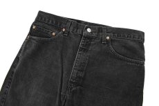画像2: 02' Used Levi's 505 Denim Pants Black made in USA リーバイス (2)