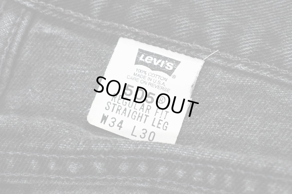 画像6: 02' Used Levi's 505 Denim Pants Black made in USA リーバイス (6)