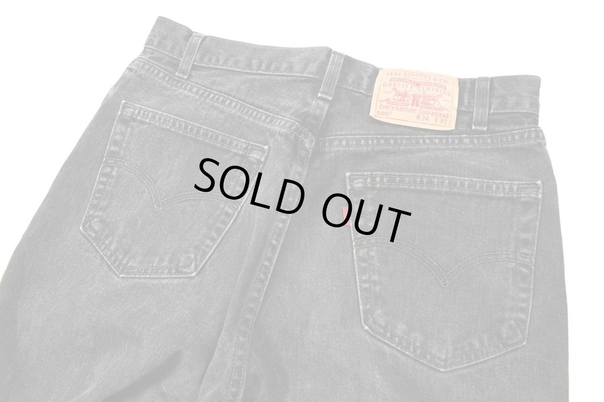 画像4: 02' Used Levi's 505 Denim Pants Black made in USA リーバイス (4)