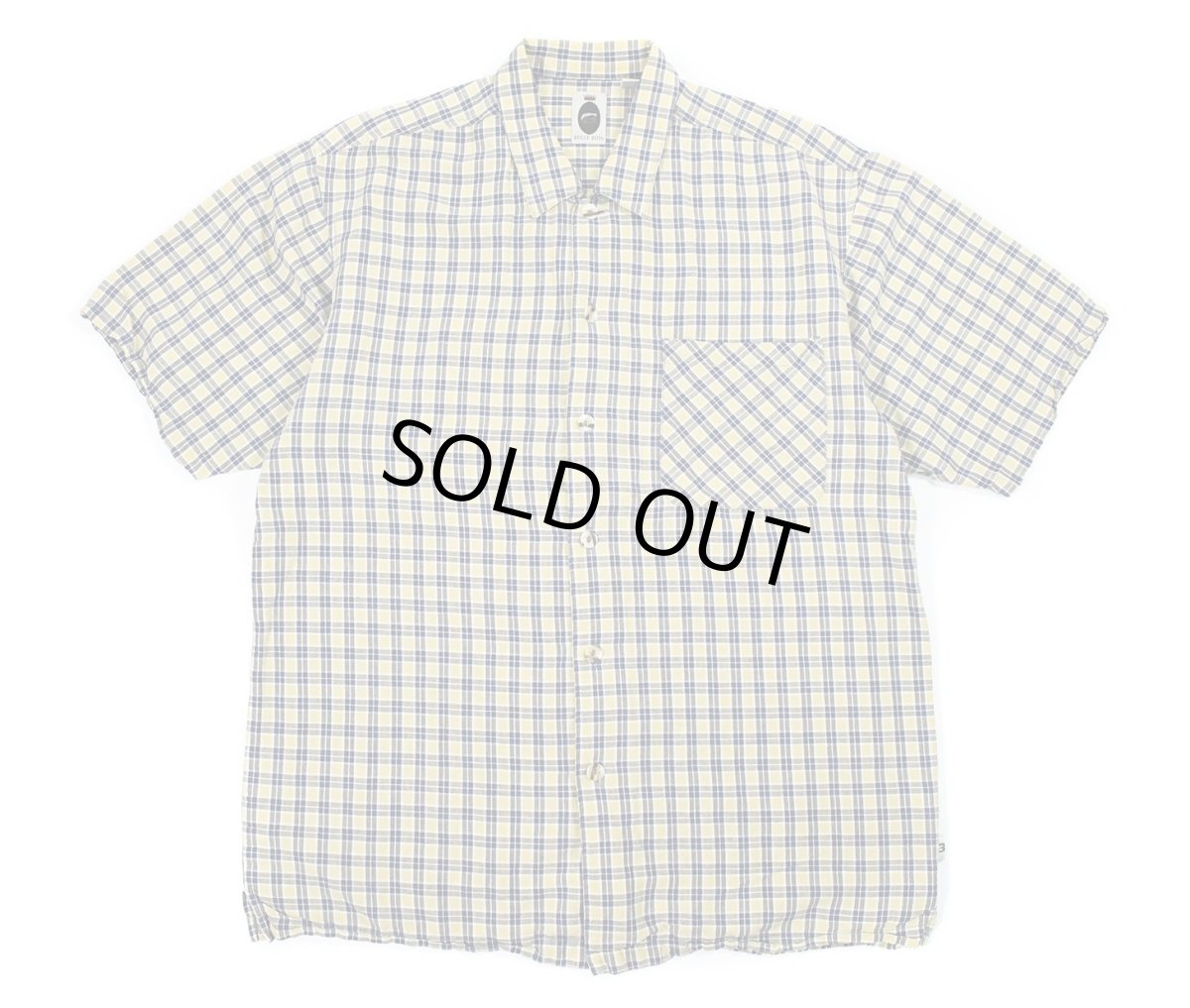 画像1: Used Bugle Boy S/S Cotton/Ramie Shirt (1)