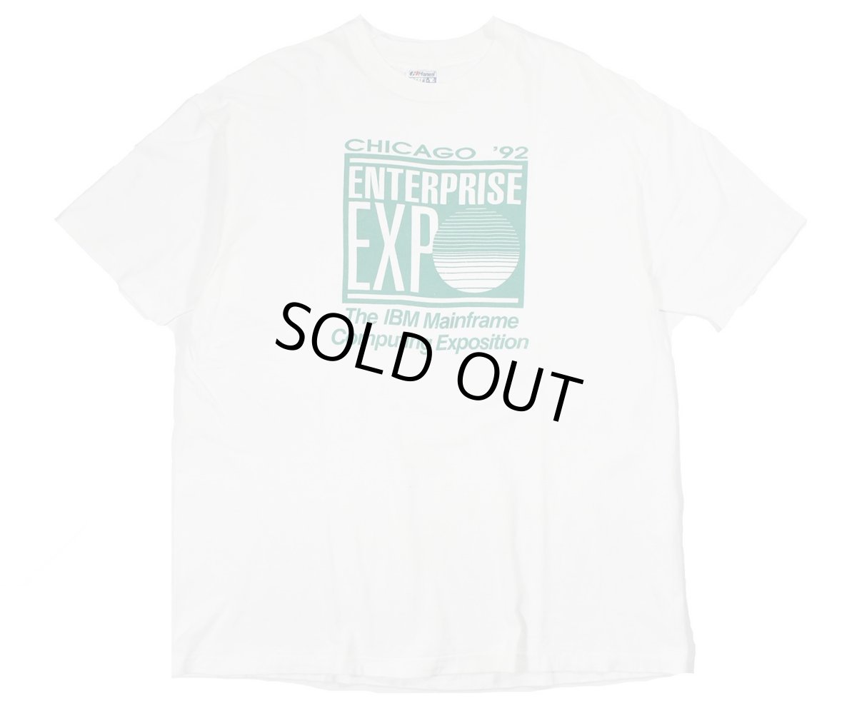画像1: Used Corporate S/S Print Tee "IBM" made in USA (1)