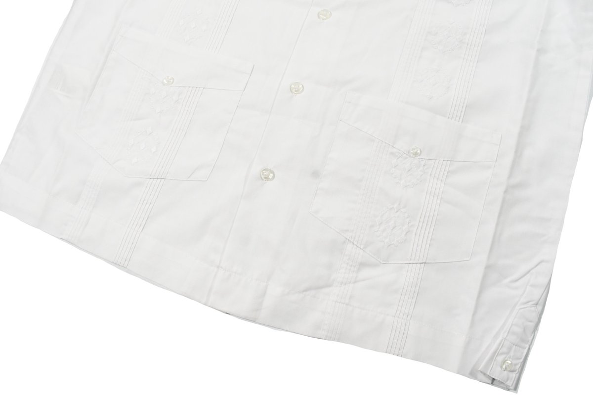 画像3: Cubavera Short Sleeve Guayabera Shirt White キューバベラ (3)