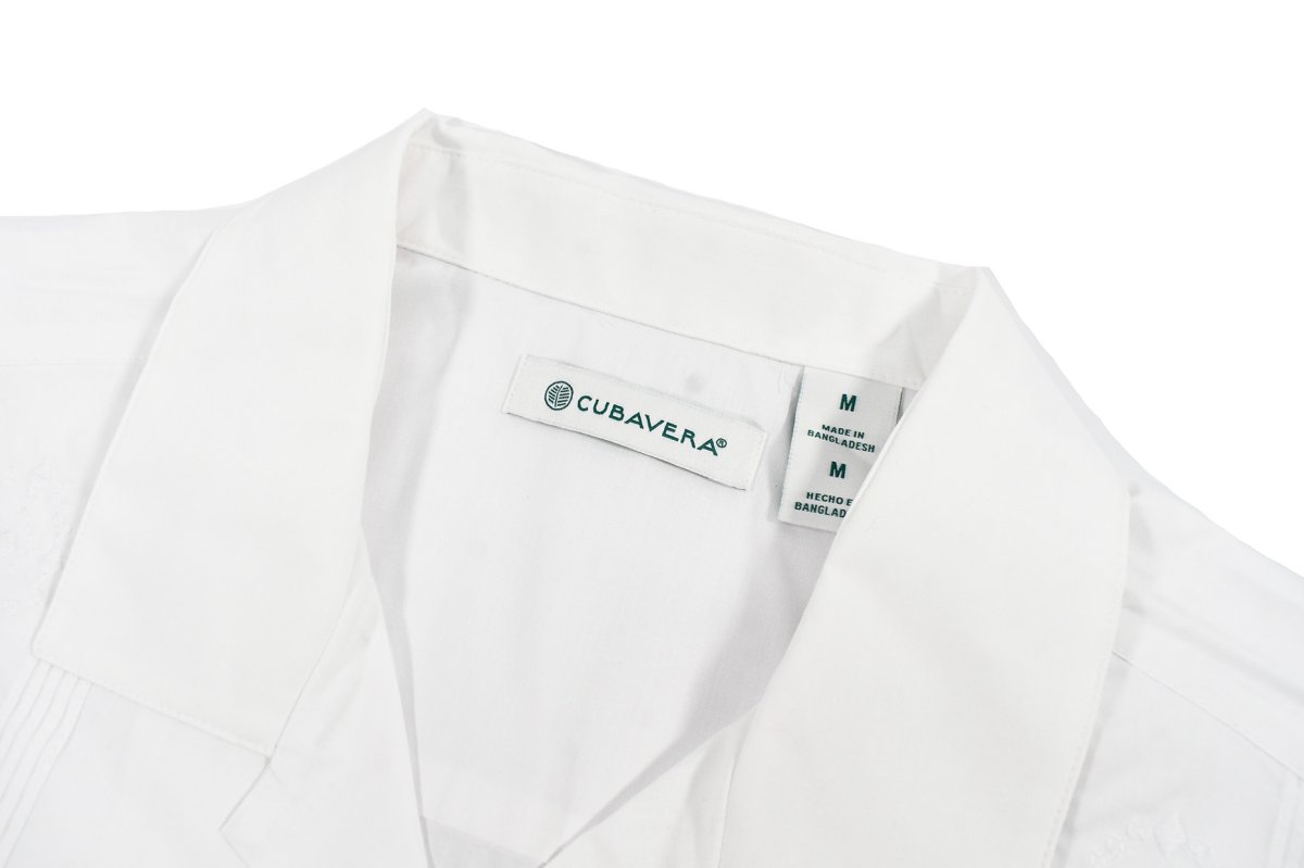 画像4: Cubavera Short Sleeve Guayabera Shirt White キューバベラ (4)