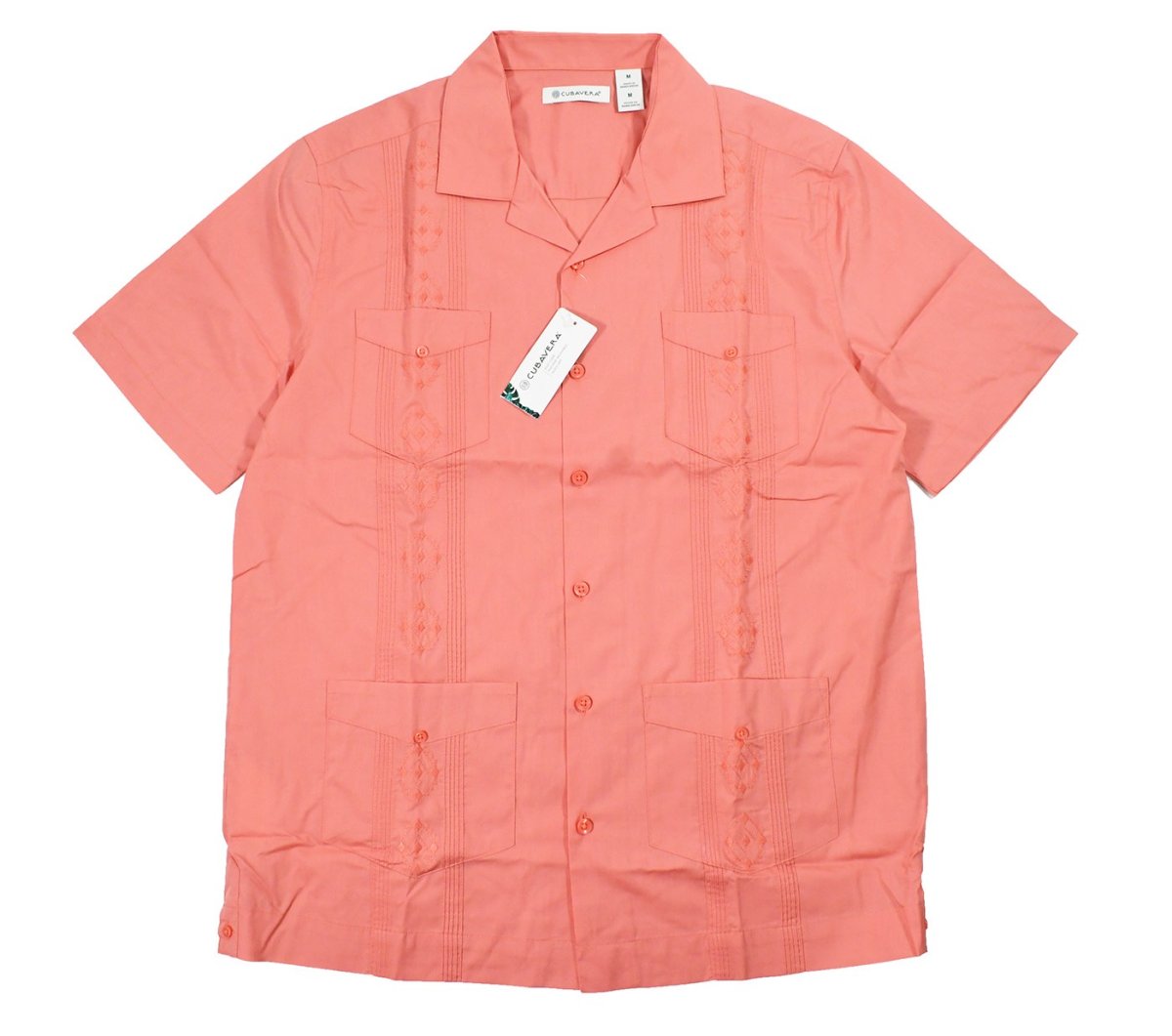画像1: Cubavera Short Sleeve Guayabera Shirt Lantana キューバベラ (1)