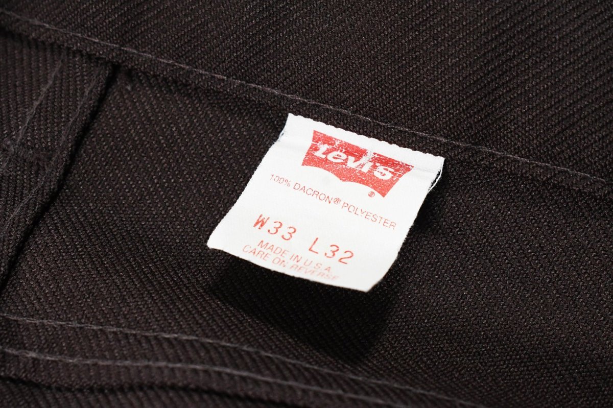 画像5: Used Levi's 517 Flare Pants Brown made in USA スタプレ (5)