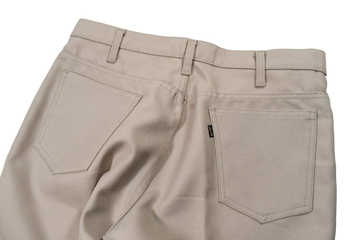 画像4: Used Levi's 517 Flare Pants Khaki made in USA スタプレ (4)