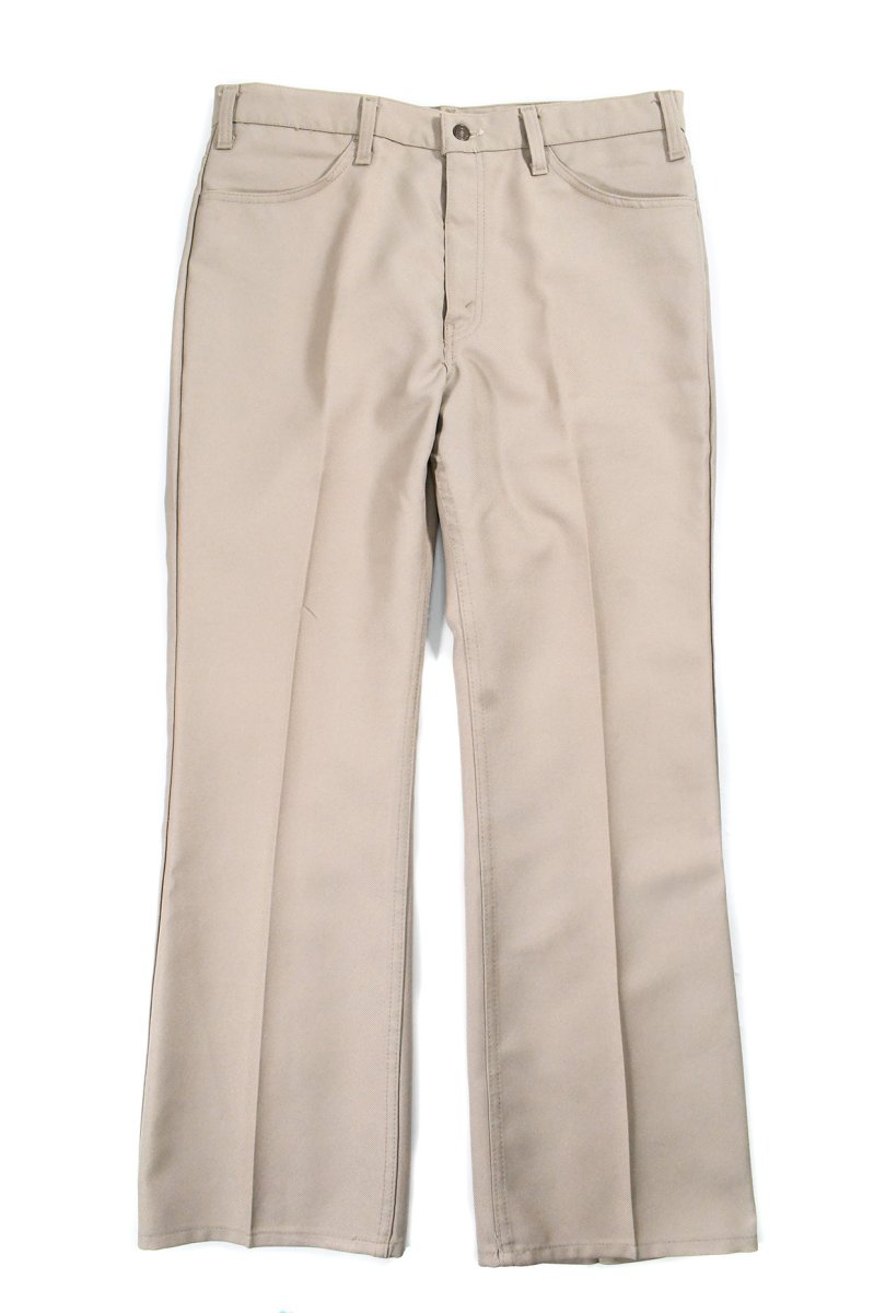 画像1: Used Levi's 517 Flare Pants Khaki made in USA スタプレ (1)