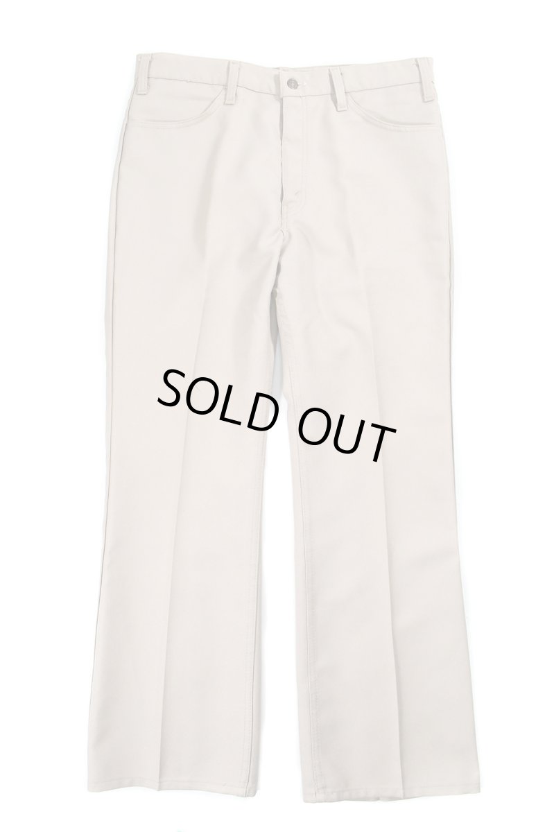 画像1: 80s Used Levi's 517 Flare Pants Khaki made in USA スタプレ (1)