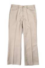 画像1: 80s Used Levi's 517 Flare Pants Khaki made in USA スタプレ (1)
