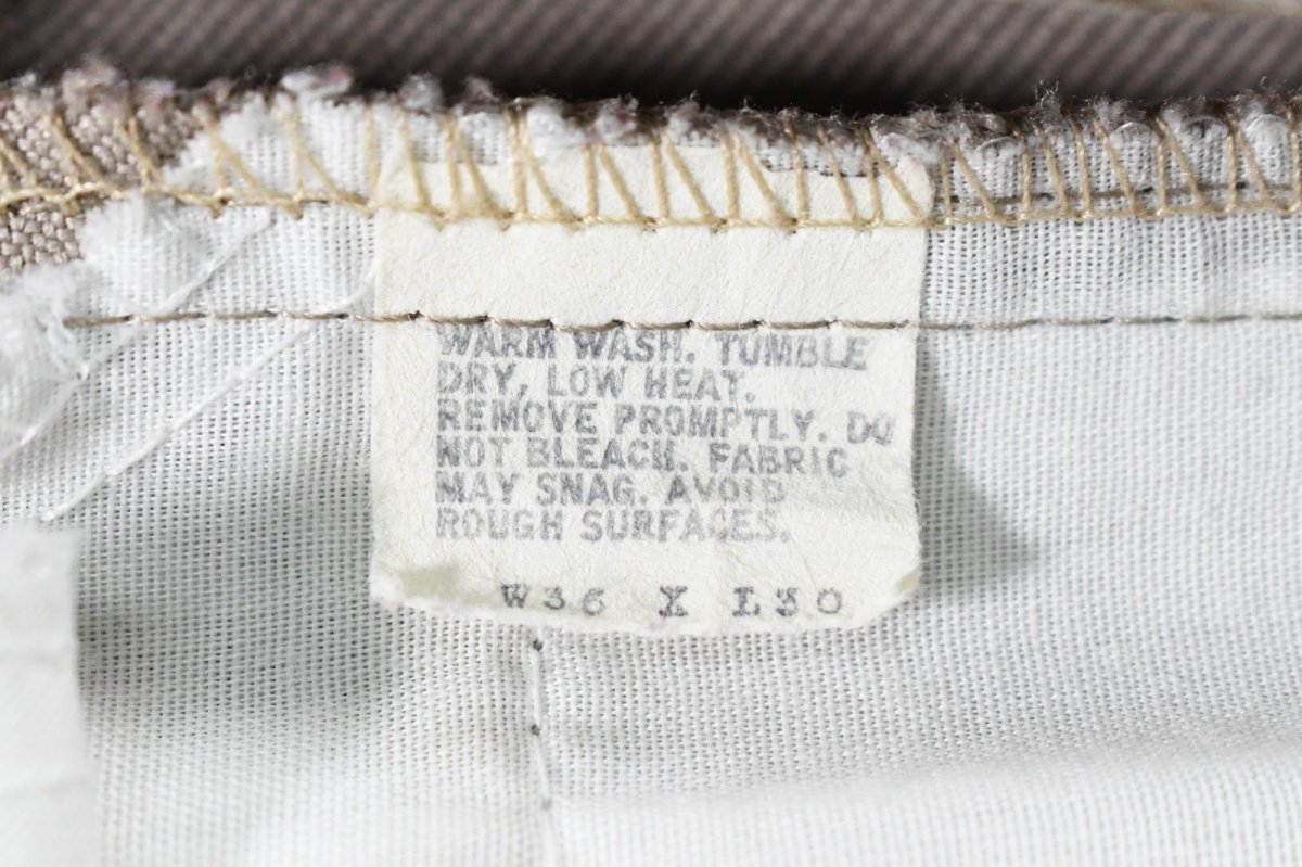 画像6: Used Levi's 517 Flare Pants Khaki made in USA スタプレ (6)