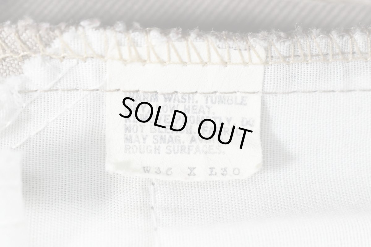 画像6: 80s Used Levi's 517 Flare Pants Khaki made in USA スタプレ (6)