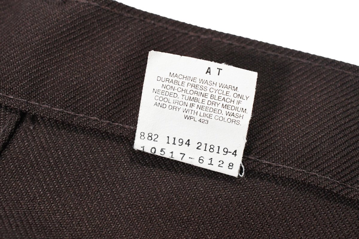 画像6: Used Levi's 517 Flare Pants Brown made in USA スタプレ (6)