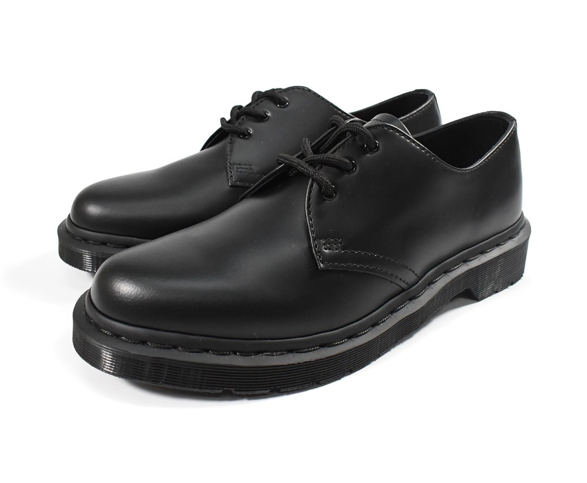 画像1: Dr Martens 1461 Mono 3Eye Shoe Black Smooth (1)