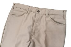 画像2: 80s Used Levi's 517 Flare Pants Khaki made in USA スタプレ (2)