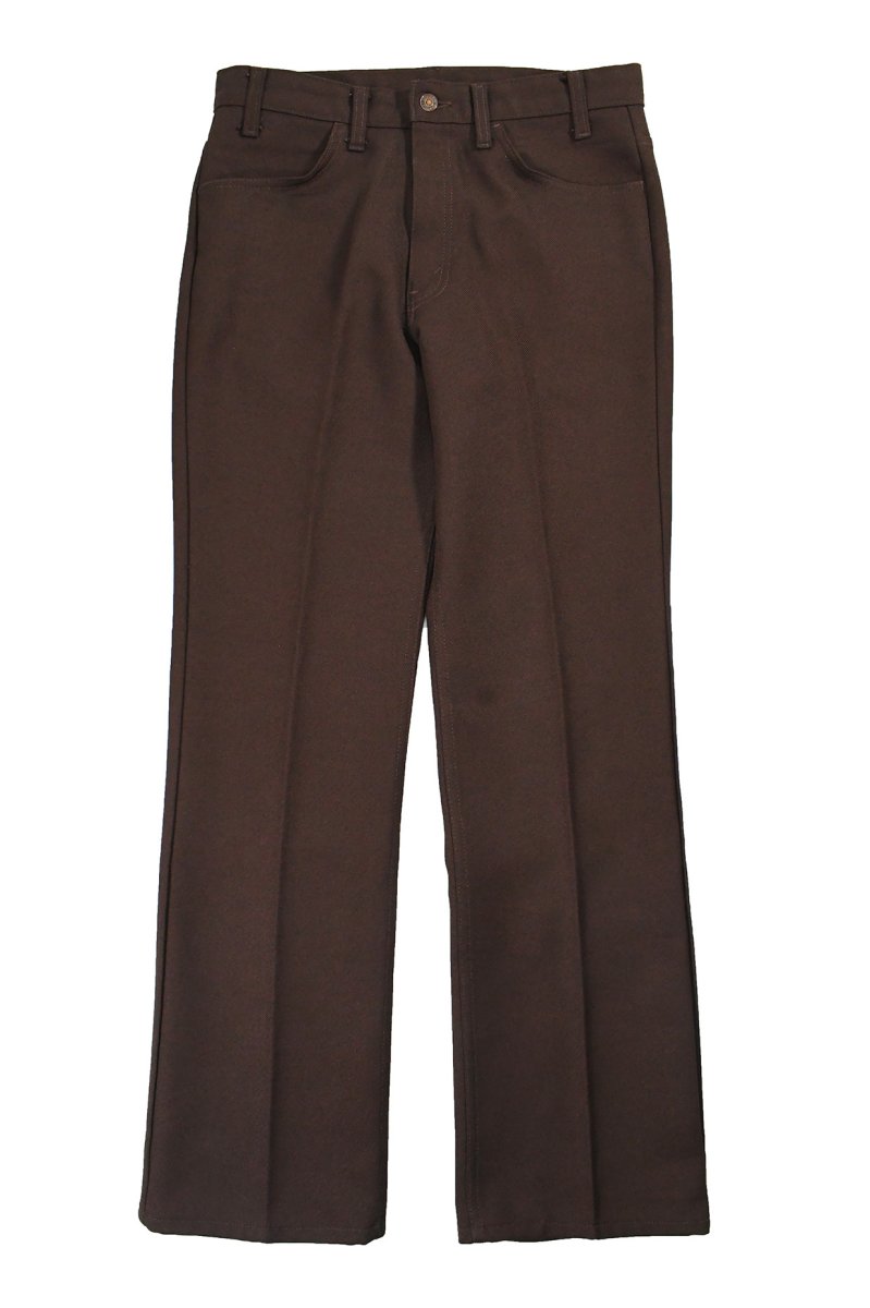画像1: Used Levi's 517 Flare Pants Brown made in USA スタプレ (1)