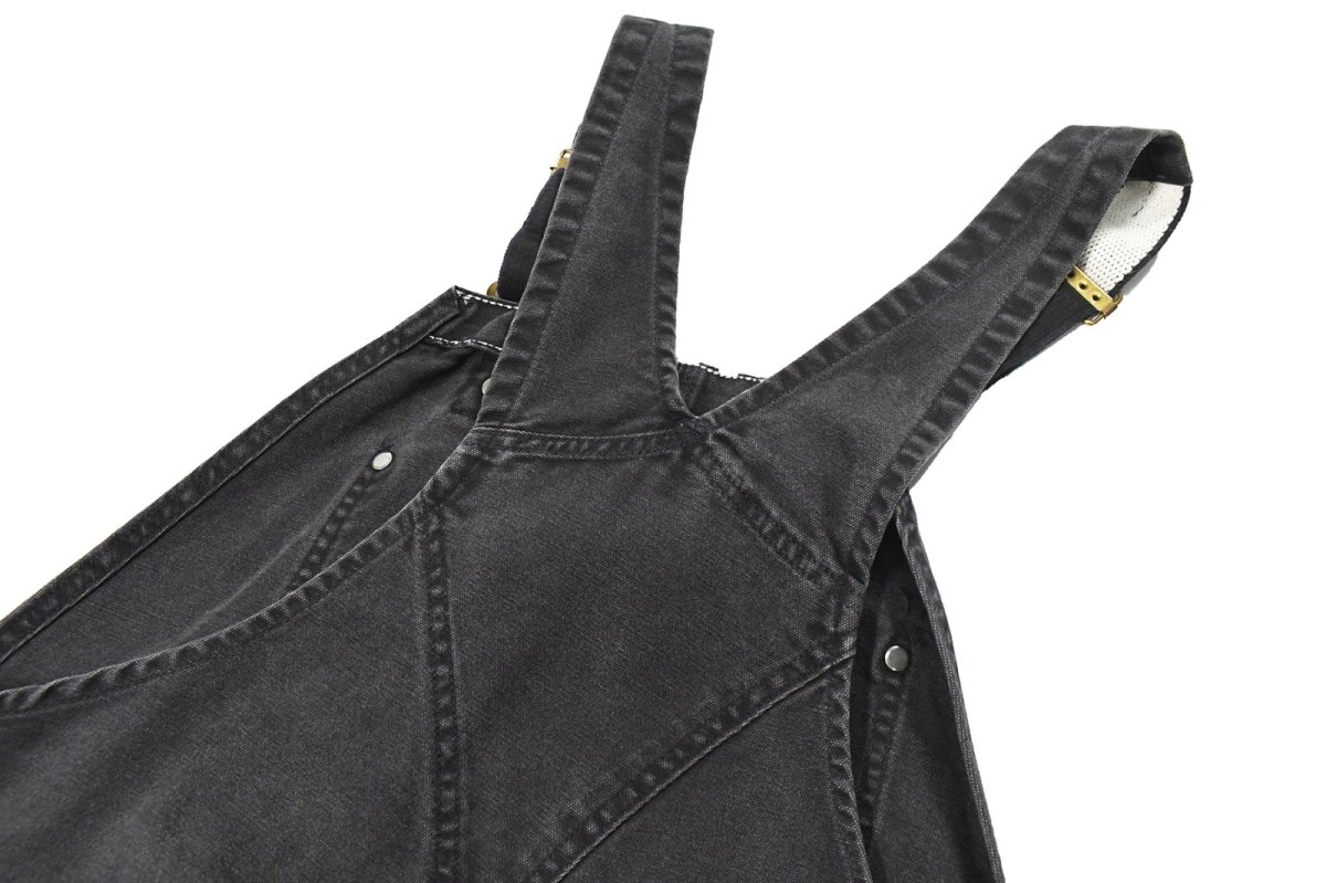 画像5: Used Carhartt Double Knee Duck Overall Black (5)