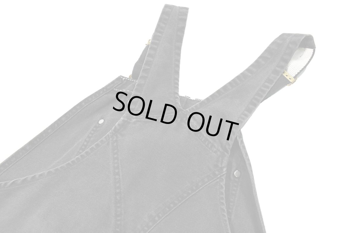 画像5: Used Carhartt Double Knee Duck Overall Black (5)